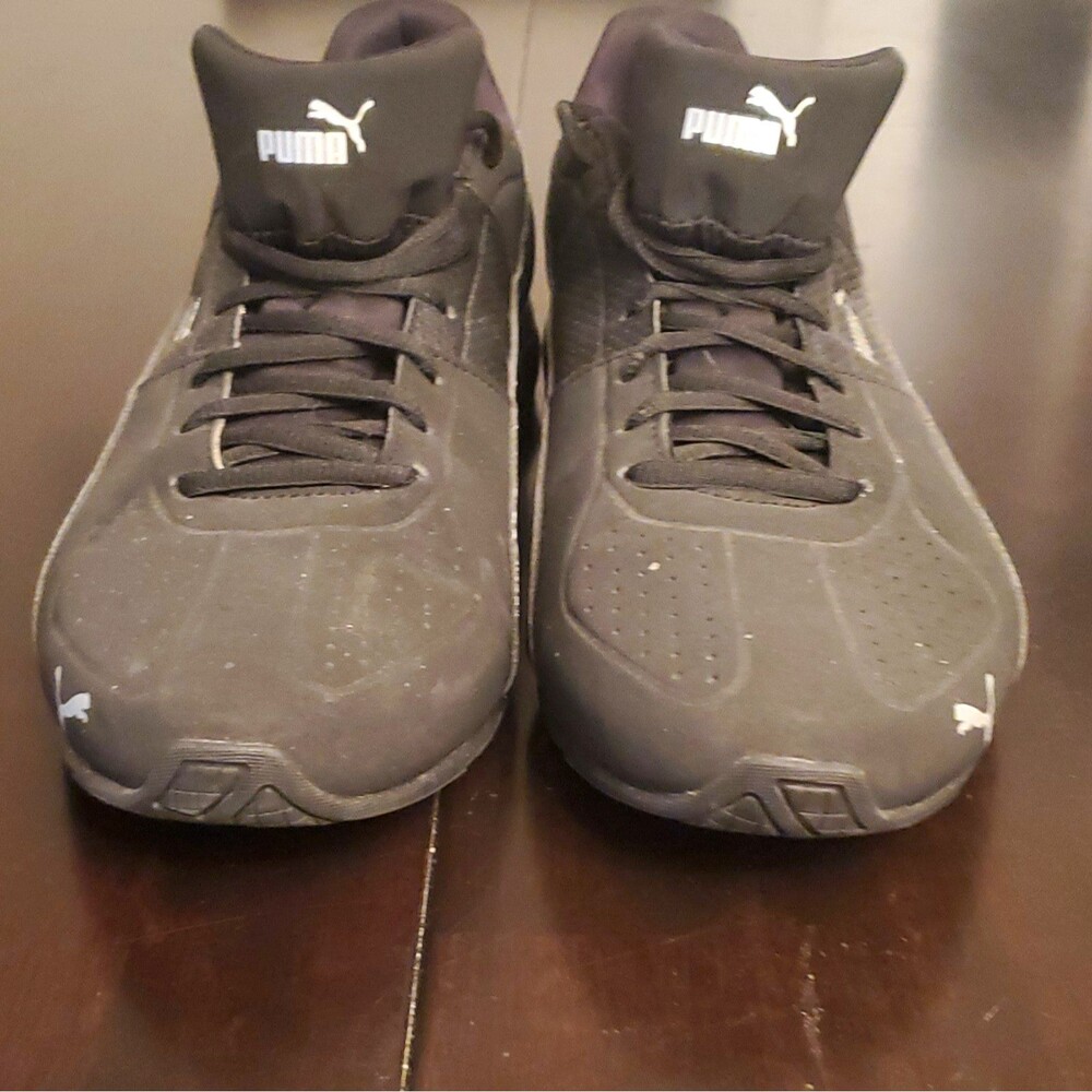 PUMA Cell Surin 2 SoftFoam+ Black/Silver Low Top Lace-Up Athletic Sneakers